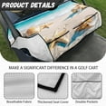 thumbnail image 6 of Renewold Golf Cart Seat Cover with Front Pockets Universal Soft Golf Cart Blanket Keeps Cool and Clean Fits for All 2-Seat Club Car, 52 x 32 Inch, Beach Seashell Starfish Conch, 6 of 7