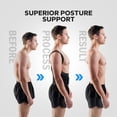 thumbnail image 2 of Corrector de postura BraceBull para hombres y mujeres, faja lumbar ajustable, soporte cómodo para hombros para alinear la columna, entrenamiento postural y uso diario debajo de la ropa (talla pequeña), 2 of 5