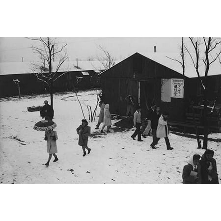 People leaving Buddhist church winter II  Ansel Easton Adams was an American photographer best known for his black-and-white photographs of the American West  During part of his career he was hired