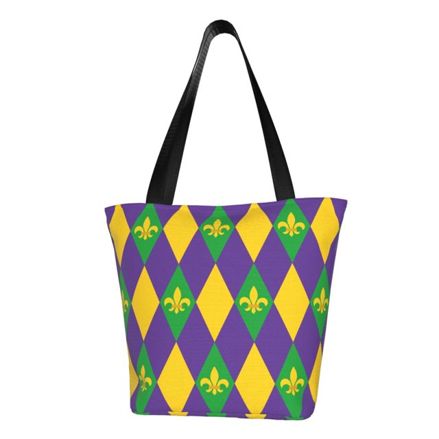 Easygdp Mardi Gras Bolso de Hombro para Mujer, Bolso Bandolera y Cartera de Mano Elegante para Uso Diario