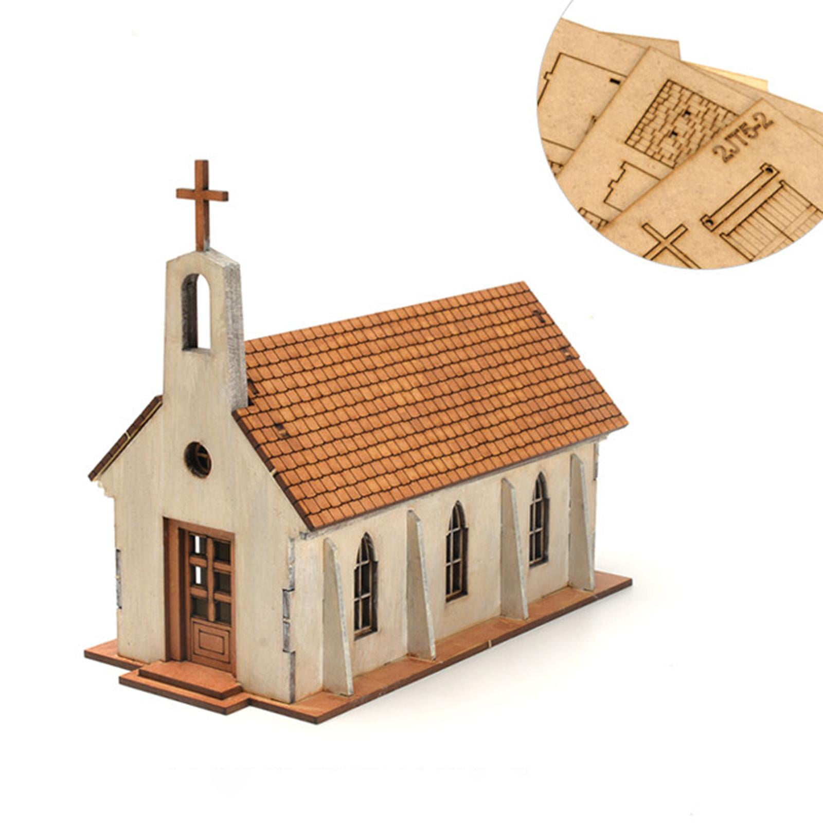 Model Hobby Building Kits Miniature House Wood Construction for Kids Learning Fairy Garden Decor