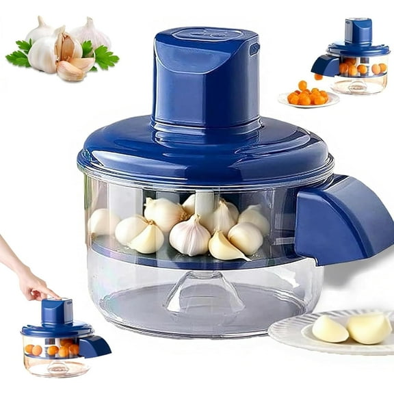 Electric Peeler Machine for Garlic, Grapes & Tomatoes - Rechargeable Automatic Fruit Skin Remover, Gentle Peeling Kitchen Tool with Dishwasher-Safe Parts