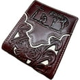 thumbnail image 6 of Floral Leather Cowboy Praying At Cross Wallet, 6 of 11