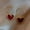 ZT8833, variant on 1 Pieces of Trendy Wine Red Heart-shaped Earrings for Women, Outdoor Travel, Carnival, Party, Holiday Dressing Gifts