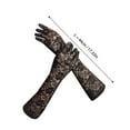 thumbnail image 3 of PMVFHDE Black Gloves Womens Short Lace Breathable Riding Sunscreen Wedding Gloves Ice Silk Non Slip Screen, 3 of 5