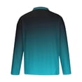 thumbnail image 3 of Blusa y camisa de manga larga con cuello vuelto para hombre, blusa informal con cremallera y estampado sin localización, blusa para hombre, 3 of 4