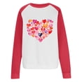 thumbnail image 4 of Juebong Women Valentines Day Pullover Sweatshirts Long Sleeve Love Heart Sweater Crewneck Casual Fall Tops T-Shirts, 4 of 7