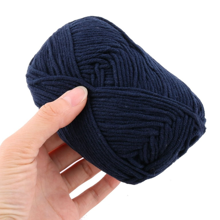 50% Wool Yarn for Crocheting,Thick Yarn for Crocheting,Crochet Yarn for  Crocheting,Yarn for Crafts,Crochet Yarn for Sweater,Scarf,Hat(Blue)