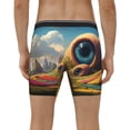 thumbnail image 2 of Men's Boxer Briefs, Vivid Eyeball Hillscape Soft and Breathable Mens Underwear Boxer Briefs With Widen Waist, 2 of 5