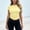 Yellow, variant on Womens Short Sleeve T Shirts - Buttery Soft Summer Crop Tops Slim Fit Y2k Basic Tees for Workout Yellow