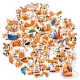thumbnail image 5 of 35pcs Cartoon Stickers Animal Kids Stickers Fox Graffiti Stationery Stickers for Luggage Laptops Suitcases, 5 of 9