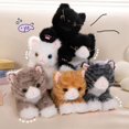thumbnail image 4 of New Cute Simulation Cat Plush Toys Soft Stuffed 5 Colour Kitten Model Fake Cat Realist Animals Kids Girls Valentine's Day Gift, 4 of 5