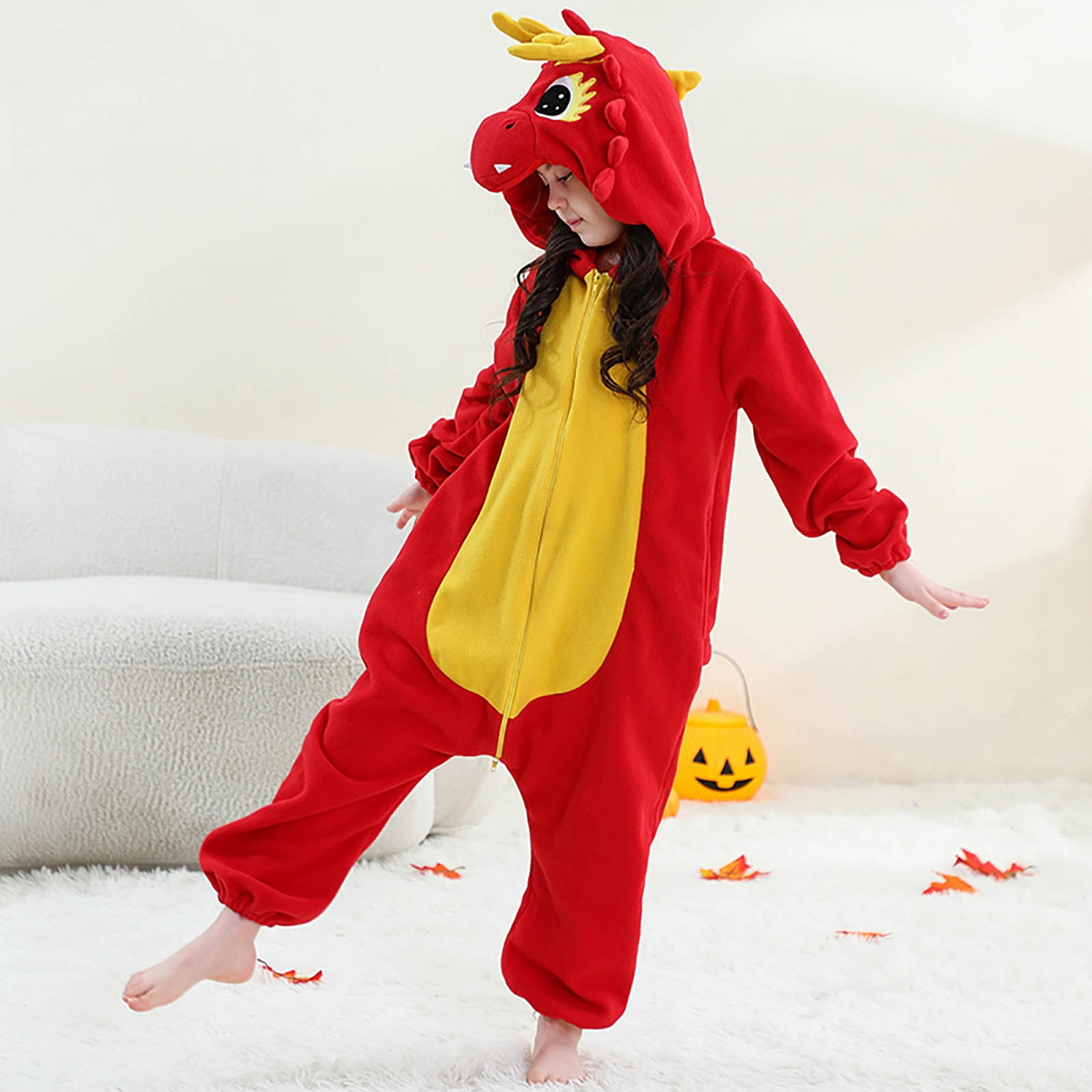 FYDUU Kids Winter Onesie Pajamas Flannel Jumpsuit Pajamas Kids Family Matching Clothes One-Piece Sleepwear Loungewear Holiday Christmas Outfit 3-4 Years