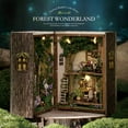 thumbnail image 3 of BESTSKY 2026 New Diy Miniature House Kit, Tiny House Kit Diy Dollhouse Kit 1:100 Scale Creative Room for Adults and Teens Mini Handmade Wooden Dollhouse Toys Home Decor (Forest Wonderland), 3 of 6