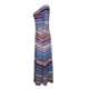 thumbnail image 4 of Gibobby Vestidos de sueter Vestido estampado estilo bohemio de manga larga a la moda con cuello redondo para mujer, falda larga(Azul,G), 4 of 5