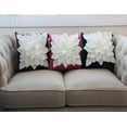 thumbnail image 5 of Flower Pillow, Decorative Throw Pillow, 17” Square Flower Pillows, 3D Effect with Dual Colors, Soft & Comfortable Fabric, Elegant Handmade, Perfect for Home, Hotel, Lobby, 5 of 5