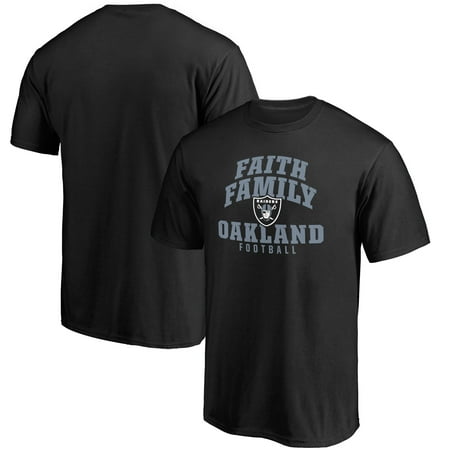 Oakland Raiders NFL Pro Line Faith Family T-Shirt - Black