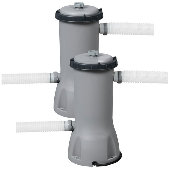 Bestway Flowclear 1,000 GPH Above Ground Swimming Pool Filter Pump, 2 Pack
