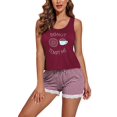 thumbnail image 3 of Ekouaer Womens Pajama Sets Sleeveless Tank Top and Shorts Pj Set Lace Hem Sleepwear -, 3 of 6