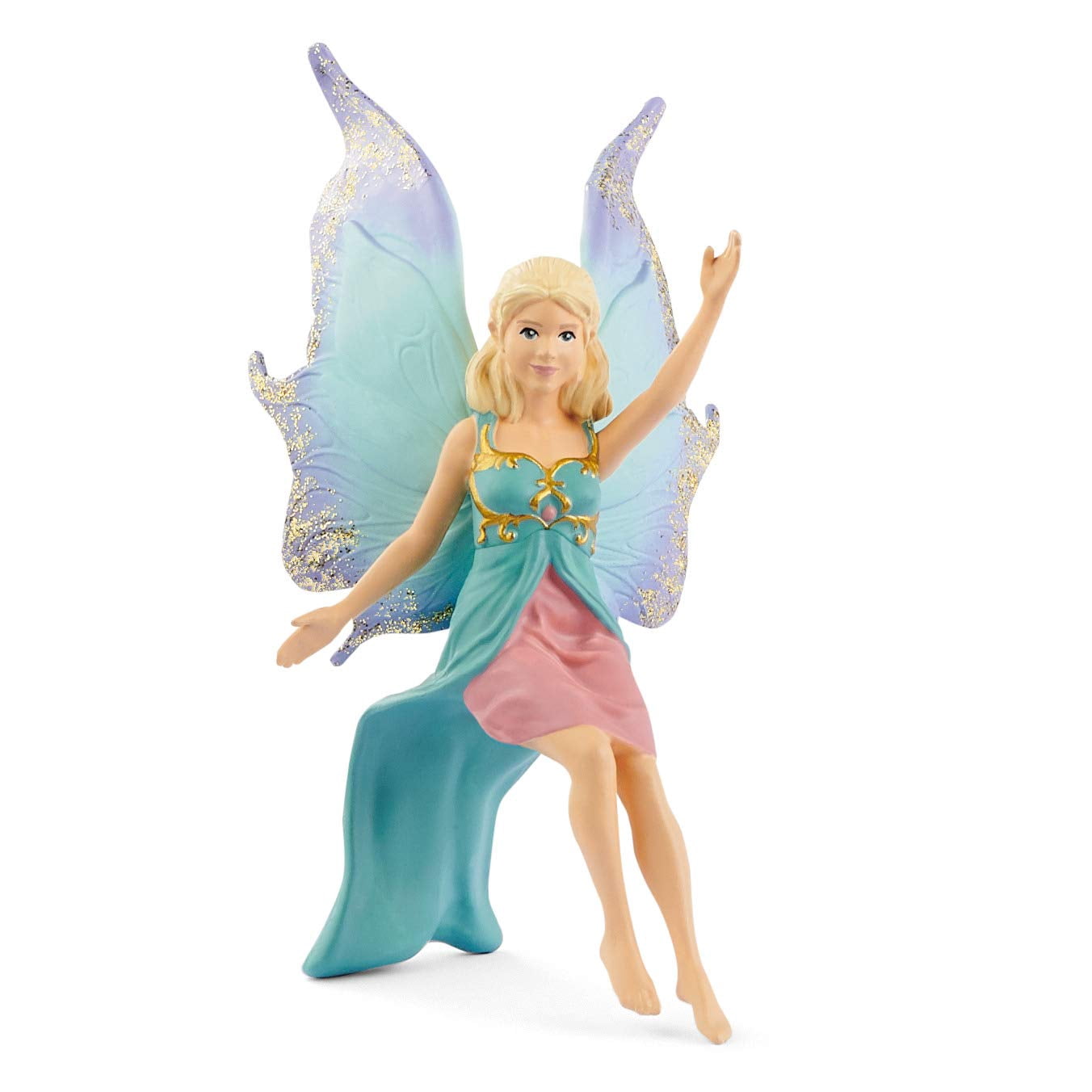 Schleich Bayala - Fairy in Flight on Winged Lion with Moveable Wings - Magnetic Toy Fairy Figurine Riding Magical Pink Lion - Kids Ages 5+