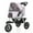 lavender, variant on Three Wheel Folding Pet Stroller, Dog Jogger Travel Cats Carrier Adjustable Canopy Storage Brake Mesh Window