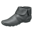 thumbnail image 2 of Cameland Flanged Flat Bottom Side Zipper Low-barrel Leather Zipper Short Women, 2 of 7