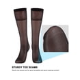 thumbnail image 6 of Deago 8 Pairs Women's Sheer Knee Highs Pantyhose with Reinforced Toe - 20D Nylon Stockings for Women (Black+Skin), 6 of 7