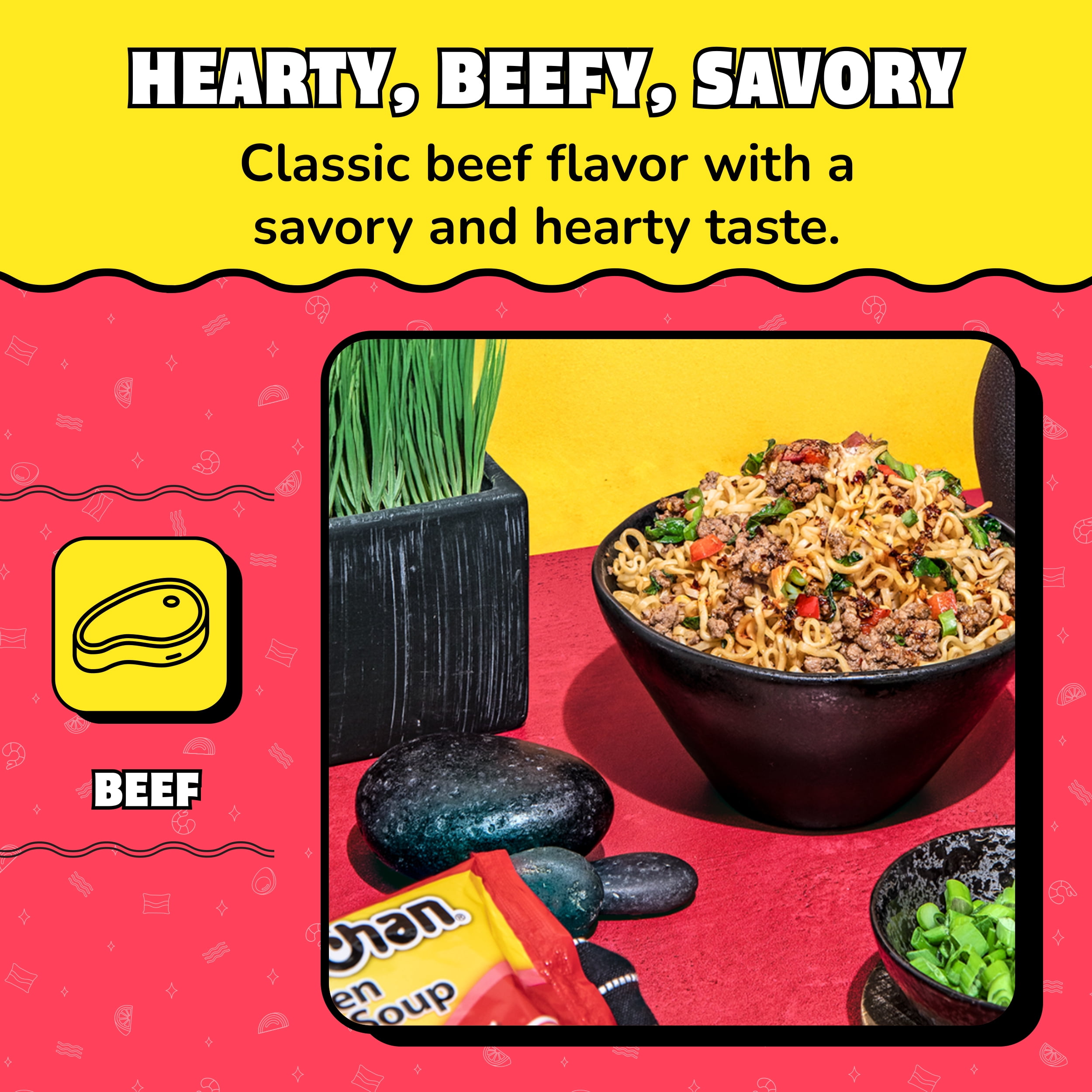 Maruchan Ramen Noodle Soup, Beef Flavor Instant Noodles, 3 oz
