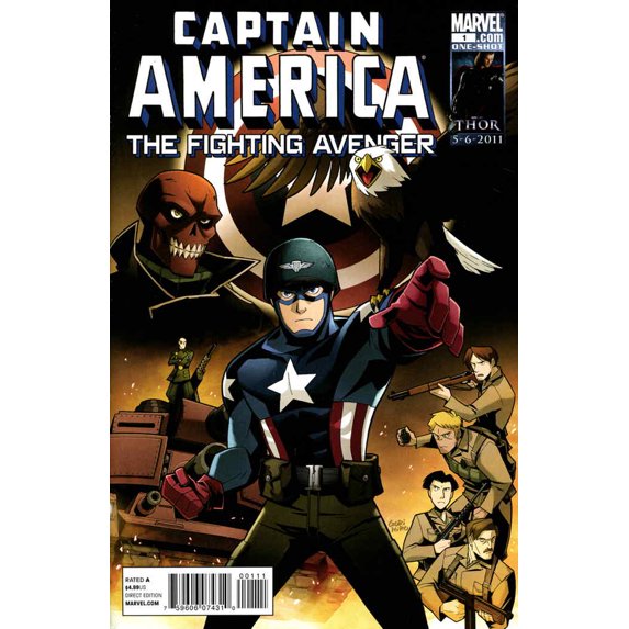 Captain America: Fighting Avenger #1 VF ; Marvel Comic Book