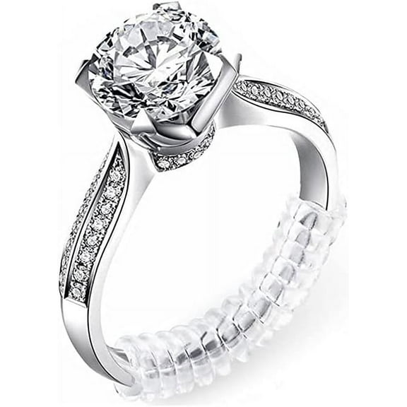 Ring Sizer Adjuster for Loose Rings-8 Pack,8 Assorted Sizes Fits Any Rings, Upgraded Extended Invisible Jewelry Ring Size Reducer Spacer Ring Guard Fits Man’s Ring