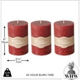 thumbnail image 5 of 3 Piece Unscented Pillar Candles with 45 Hours Burn Time, Marbled Surface, 5 of 7