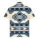 thumbnail image 3 of Camisas de Manga Larga para Hombres Impresos Girar Hacia Abajo Botones de Cuello Lateral Dividido, Casual Blusa de Manga Corta, 3 of 5