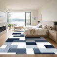 thumbnail image 3 of ODIKA 8'x10' Machine Washable Non-Slip Area Rug, Geometric Gray High Traffic Rug with Pad, Gray, 1062035, 3 of 8