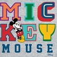 thumbnail image 3 of Disney - Mickey Mouse - Multi Colored Letters - Men's Crew Neck Fleece Pullover, 3 of 5