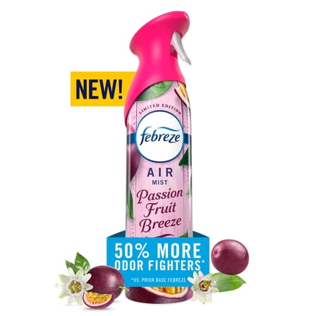 Febreze Air Mist Air Freshener Spray, Passion Fruit Breeze, 8.1oz