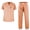 Orange, variant on KM01L - Kolossus Men's Poly Cotton Medical Scrubs Set