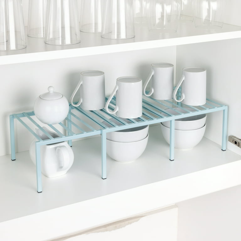Smart Design Premium Expandable Cabinet Storage Shelf Rack - Large