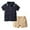 Black, variant on Esaierr Kids Baby Boys 2Pcs T Shirt Clothes Outfits Summer Short Sleeve T-shirt lapel Tops Short 1T 2T 3T 4T 5T Newborn Boys Casual Outfits
