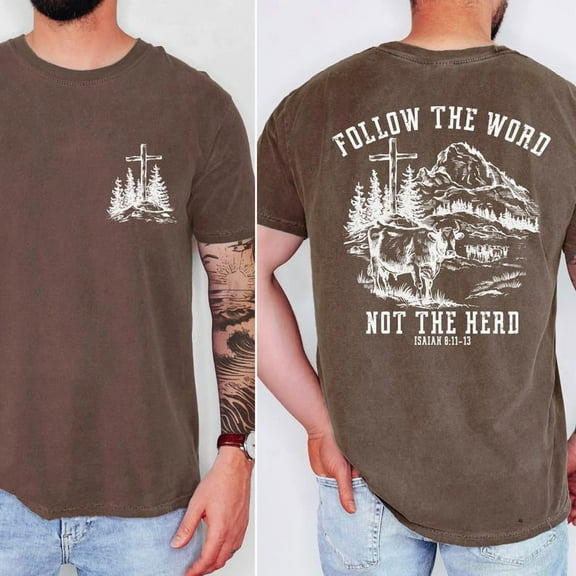 Follow the Word Christian Tee: Western Bible Verse Shirt