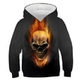 thumbnail image 1 of Sudadera con capucha de calavera de terror para niños, suéter de algodón con capucha de calabaza, ropa de moda para niños, 2022, 1 of 4