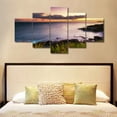 thumbnail image 2 of TISHIRON 5PCS Framed Canvas Wall Art Set,60"x32" Hawaii Sunset Landscape Canvas Art Decor, 2 of 7