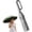 Mist Gray, variant on Creative Ring Buckle Windproof Reinforced Umbrella, Automatic Open Close Compact Folding Umbrella with Carabiner Handle, Reflective Trim