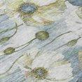 thumbnail image 5 of 10' X 14' Denim Blue And Sky Blue Floral Washable Indoor Outdoor Area Rug, 5 of 5