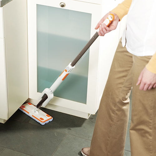 Renewed Bissell Smart Details Lightweight Swivel Mop with Microfiber pad and Folding telescoping Handle 1751 