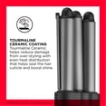thumbnail image 2 of Ondulador de cabello Jumbo de 3 barriles REVLON | Ondas duraderas y de aspecto natural (gris), 2 of 5