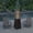 Bronze, variant on Merrick Lane Stainless Steel Pyramid Shape Portable Outdoor Patio Heater - 7.5 Feet Tall in Slate Gray