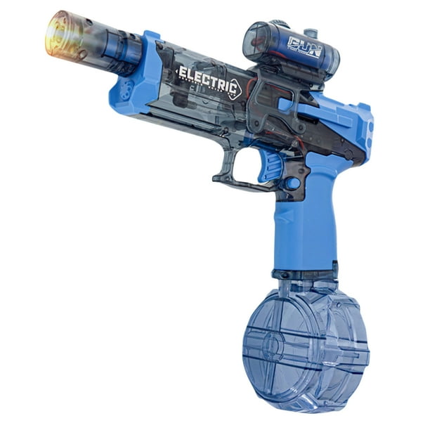 Pistola de agua eléctrica de verano con luces pistolas de agua automáticas para niños y adultos