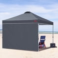 thumbnail image 7 of MASTERCANOPY 8 x 8ft Pop-up Canopy Tent with 1 Sidewall, Dark Gray, 7 of 7