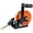 Black+Orange + Steel+3, variant on 1200LBS Hand Winch with 19.6FT Black Strap Orange & Black Shell 4.1:1 Gear Ratio Two-Way Ratchet Portable Manual Winch for Trailer Boat ATV Towing