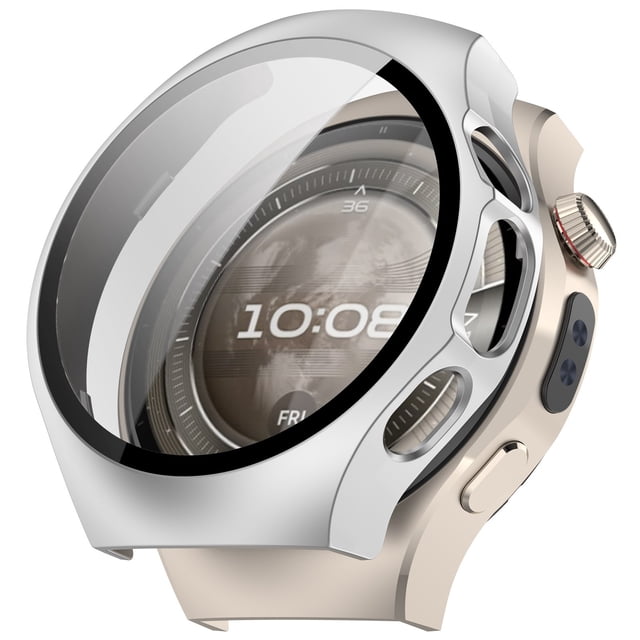 Wristband Accessories for Watch5 46MM Protective PC with Tempered Glass Screen Cover Full Coverage Durable Lightweight Design